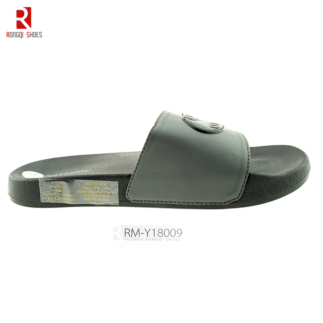 Cartoon-shaped logo men's PVC slip-on slide slippers