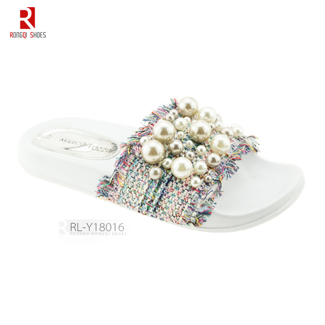 Diamond ornament ladies' PVC slide slippers