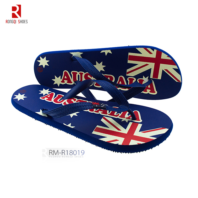 Cheap customized wholesale beach men's flip-flops slider sandals