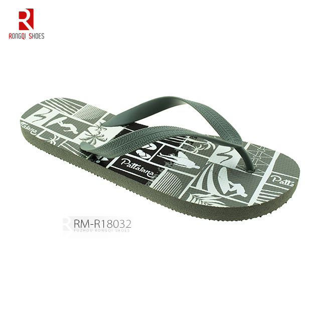 2018 factory cheap price beach men PE flip flop slippers