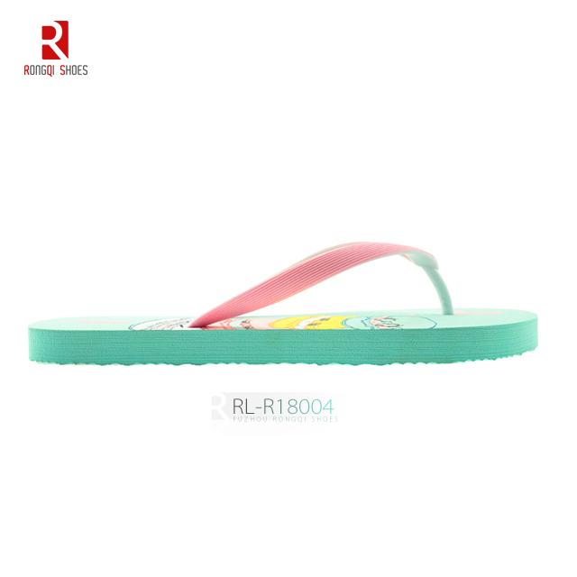 Custom printing high quality women EVA flip flops