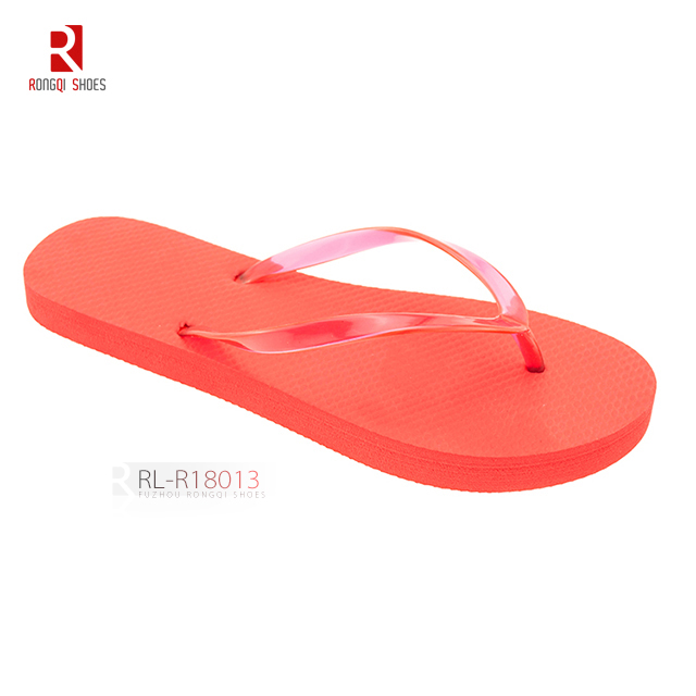 Cheap wholesale custom PE flip flops women