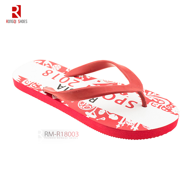 Gift promotional world cup men's EVA flip-flops