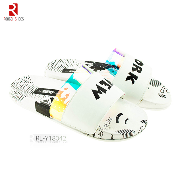 Custom design ladies casual EVA soft promotion fashion slider slippers