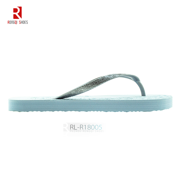 China latest design laser printing women EVA flip flops