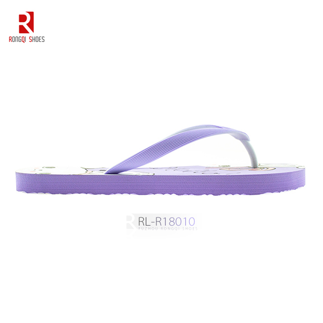 Factory latest made new double color strap women flip flop slipper