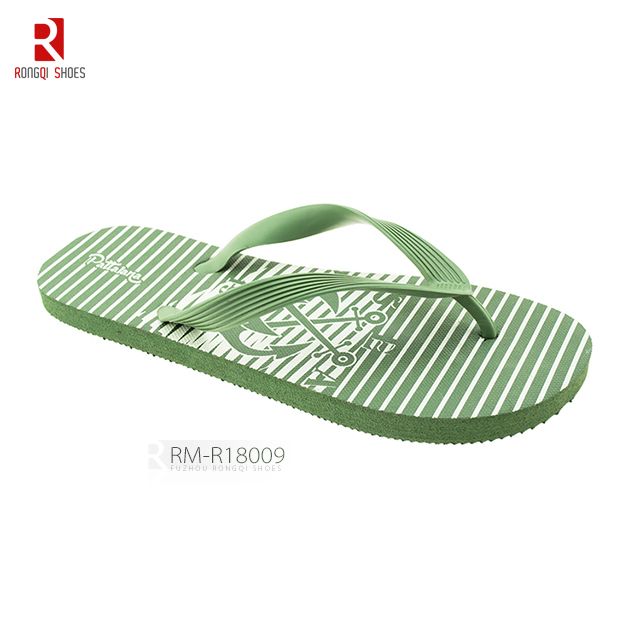 Chinese production low price ladies' beach flip-flops, EVA outsole with PVC V-strap upper flip-flops