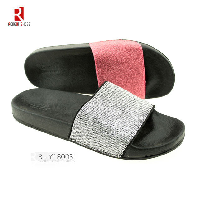 New beautiful customer made beach simple flat slider slippers