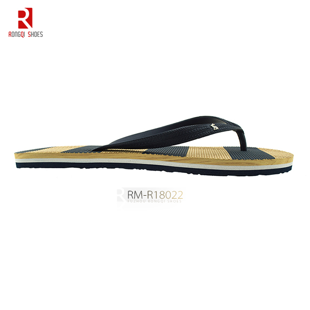 Chinese beach wholesale price fancy PE men's flip flops