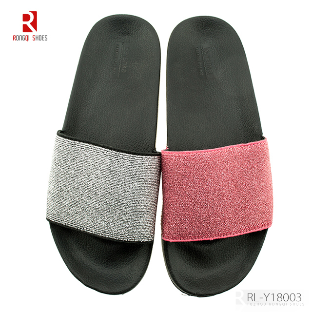 New beautiful customer made beach simple flat slider slippers