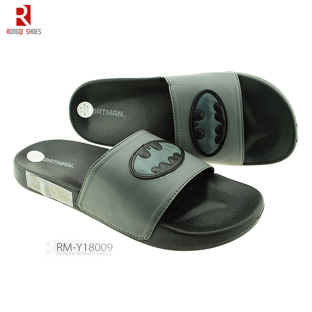 Cartoon-shaped logo men's PVC slip-on slide slippers