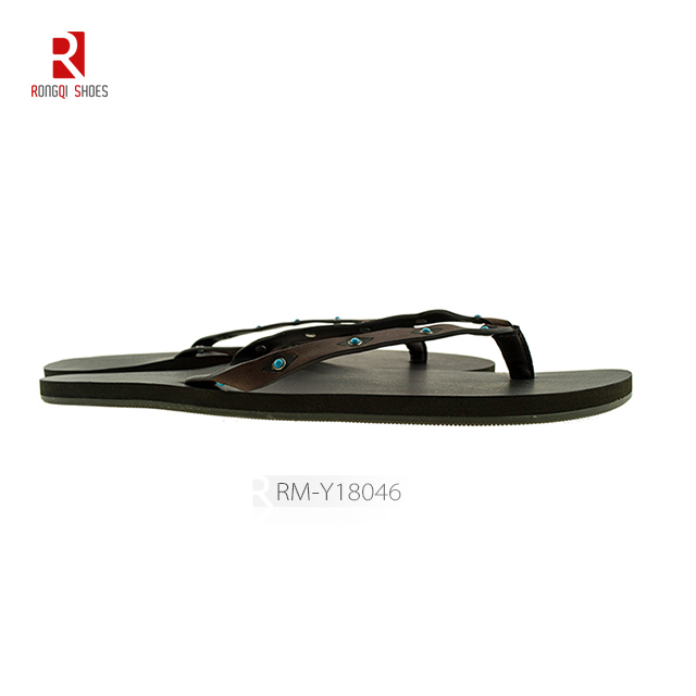 Add to CompareShare Favors pu upper flip flops slide slippers sandals for men