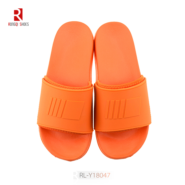 Wholesale fancy outdoor and indoor women EVA slides with logo and print customized