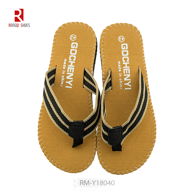 Wholesale beach slippers customized men flip flops